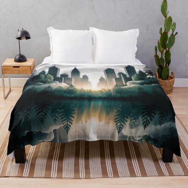 Item preview, Forest City Reflection Moonlight designed and sold by ShadowAndSlate.