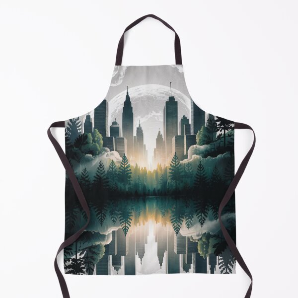 Item preview, Forest City Reflection Moonlight designed and sold by ShadowAndSlate.