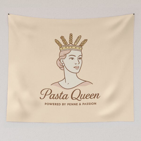 Item preview, Pasta Queen – Fun Cute Gift for Women Who Love Pasta and Cooking designed and sold by Timeless Design.