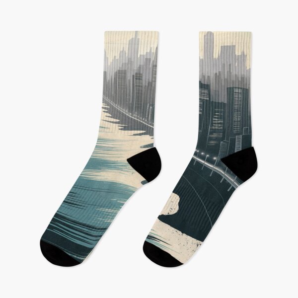 Item preview, Coastal Cityscape Yacht Journey designed and sold by ShadowAndSlate.