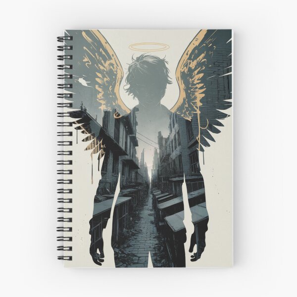 Item preview, Urban Angel Silhouette Golden Halo designed and sold by ShadowAndSlate.