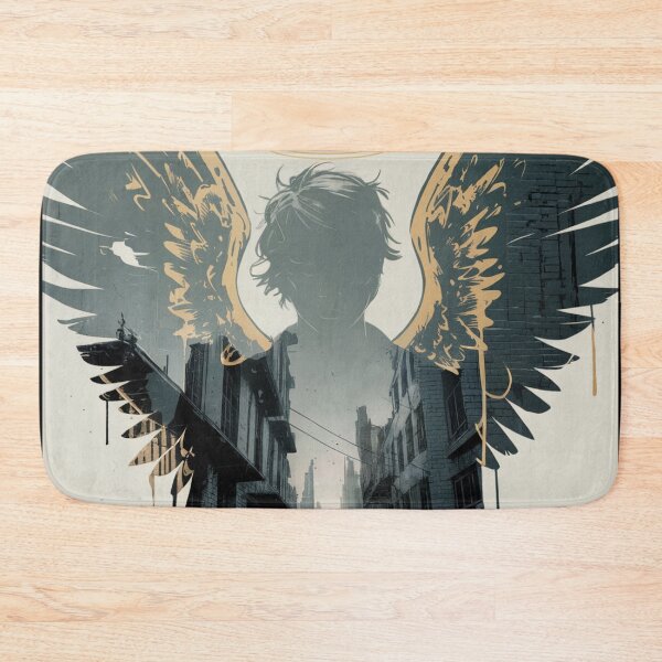 Item preview, Urban Angel Silhouette Golden Halo designed and sold by ShadowAndSlate.