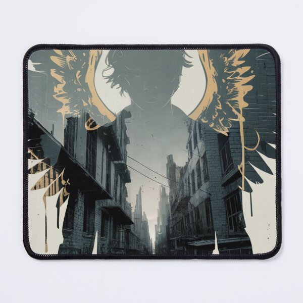 Item preview, Urban Angel Silhouette Golden Halo designed and sold by ShadowAndSlate.