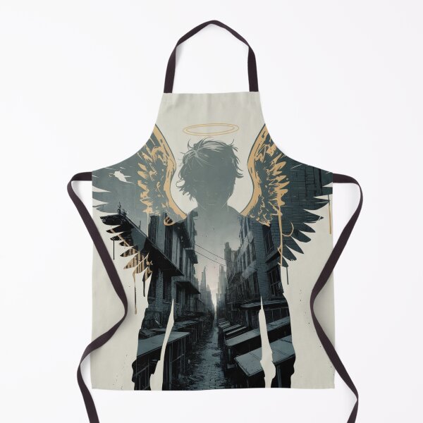 Item preview, Urban Angel Silhouette Golden Halo designed and sold by ShadowAndSlate.