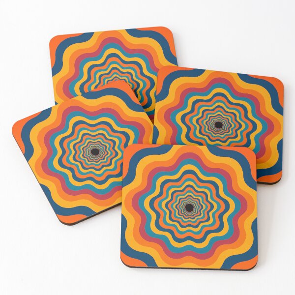Item preview, Vibrant Retro Psychedelic Wavy Pattern designed and sold by AnTartstudios.