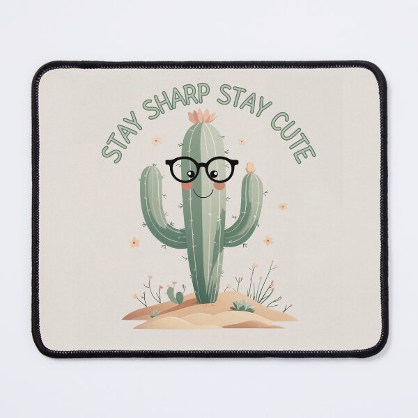Item preview, Stay Sharp Stay Cute Cactus Art designed and sold by 0606PM.