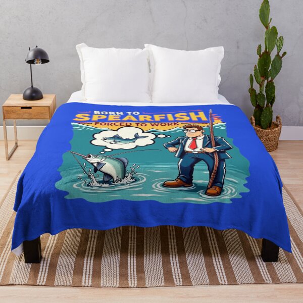 Item preview, Born to Spearfish – Forced to Work | Funny Spearfishing Art designed and sold by Timeless Design.
