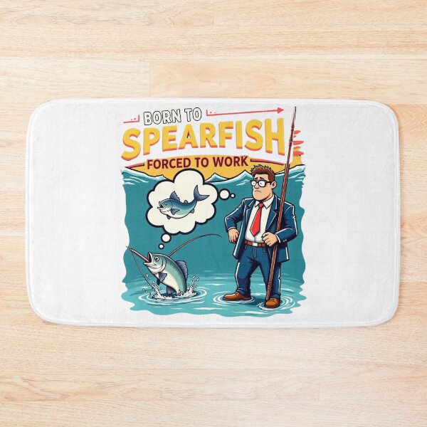Item preview, Born to Spearfish – Forced to Work | Funny Spearfishing Art designed and sold by Timeless Design.