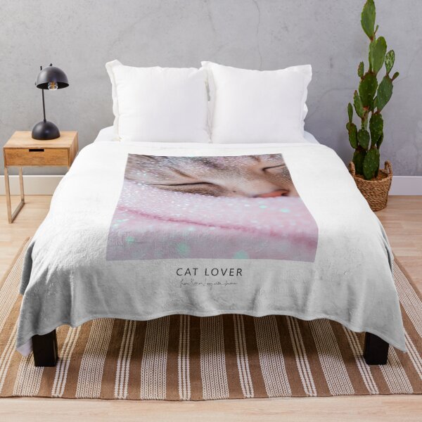 Item preview, Cat Asleep Wrapped in Pink Glitter Blanket designed and sold by Karen Lee J.