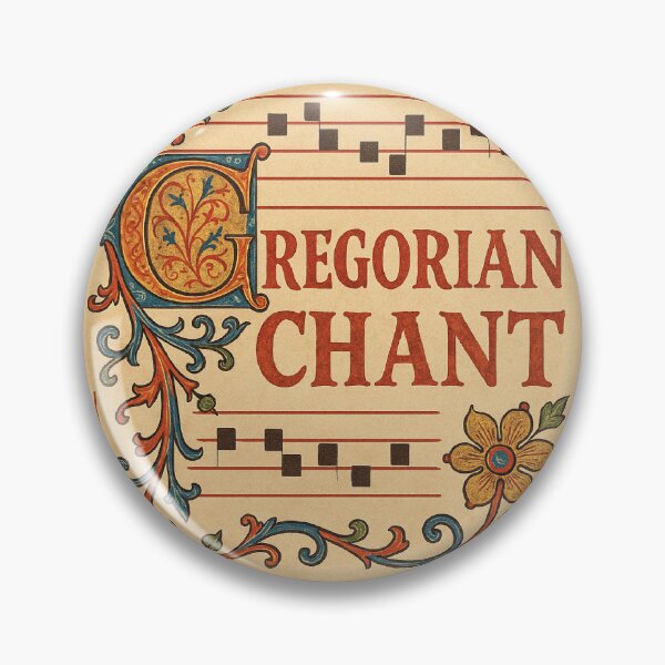 Item preview, "Vintage Illuminated Manuscript Art - Medieval Sacred Music Notation with Decorative Floral Border" designed and sold by freackly.