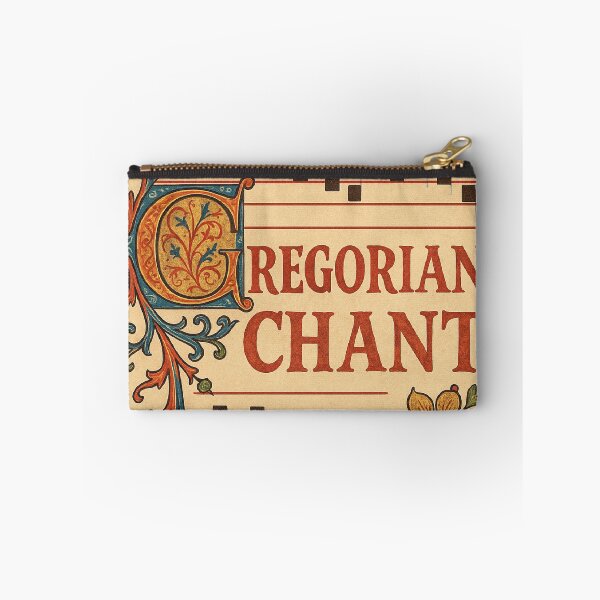 Item preview, "Vintage Illuminated Manuscript Art - Medieval Sacred Music Notation with Decorative Floral Border" designed and sold by freackly.