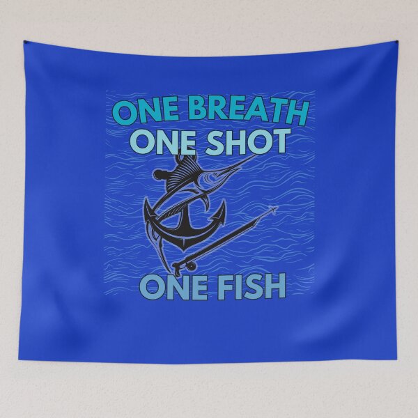 Item preview, Spearfishing Shirt – One Breath One Shot One Fish Design designed and sold by Timeless Design.