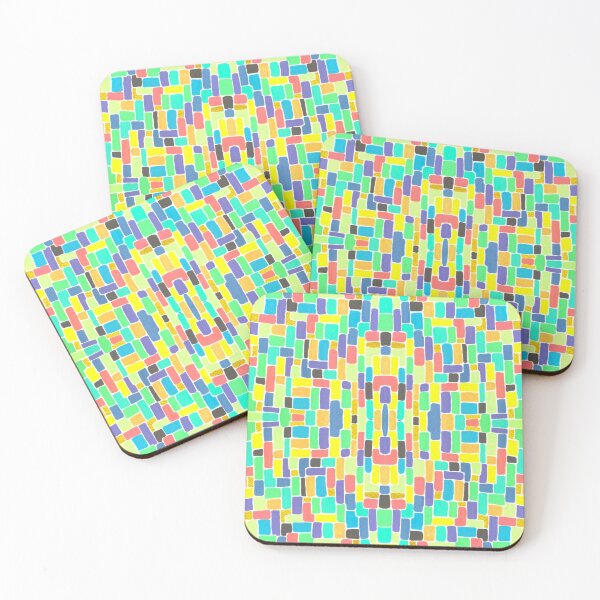 Item preview, The Vibrant Harmony of Abstract Rectangles designed and sold by Claudia Lucia Art - Design.