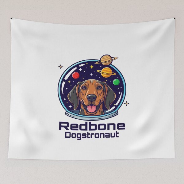 Item preview, Redbone Dogstronaut – Cute Space Dog  designed and sold by The Real Life Symphony.