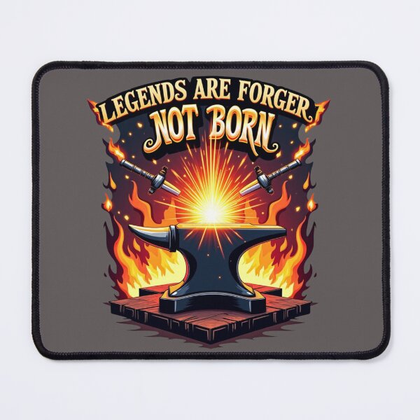 Item preview, Powerful Blacksmith Quote Art – Legends Are Forged Not Born  designed and sold by Timeless Design.