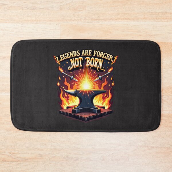 Item preview, Powerful Blacksmith Quote Art – Legends Are Forged Not Born  designed and sold by Timeless Design.