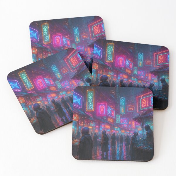 Item preview, Neon Market of Titan designed and sold by CTRL-DECAY.