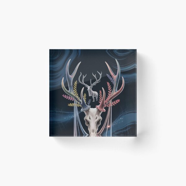 Item preview, Relic of the Veil Mystical Deer Skull designed and sold by ShadowAndSlate.