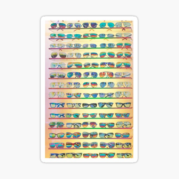 Item preview, Rows of sunglasses with reflections designed and sold by Photopat.