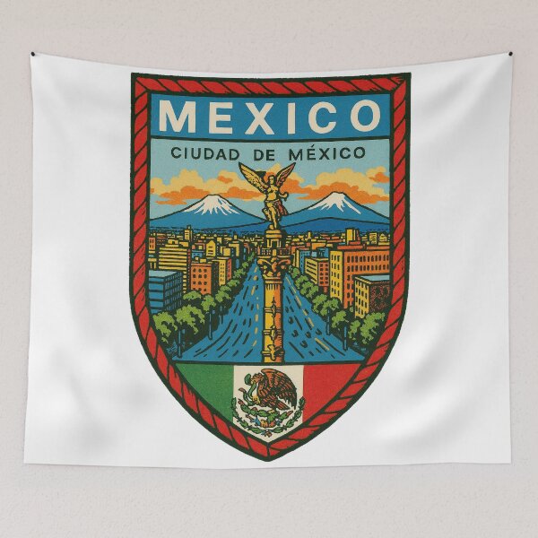 Item preview, Calcomanía estilo vintage de la Ciudad de México designed and sold by Decal Mania.
