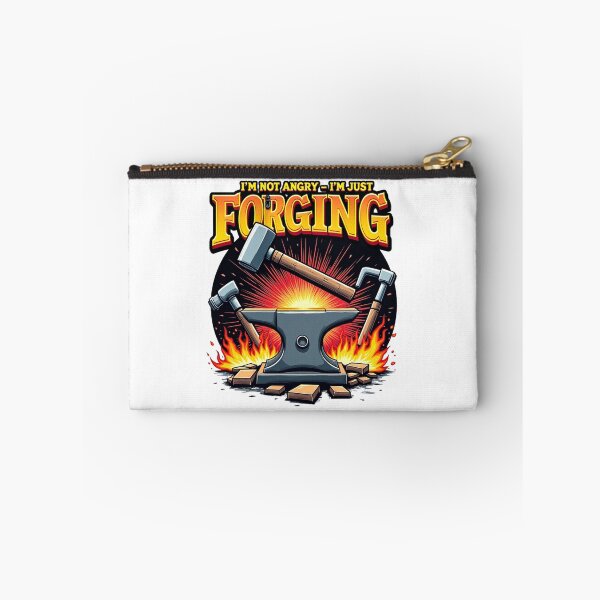 Item preview, Not Angry, Just Forging – Blacksmith Humor Art designed and sold by Timeless Design.