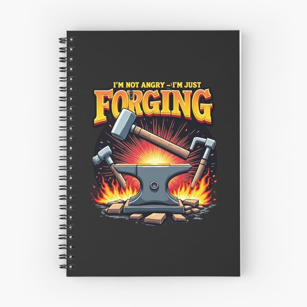 Item preview, Not Angry, Just Forging – Blacksmith Humor Art designed and sold by Timeless Design.