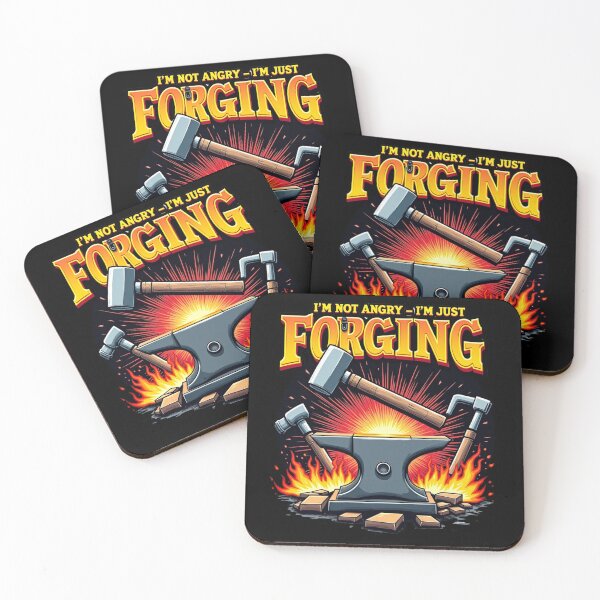 Item preview, Not Angry, Just Forging – Blacksmith Humor Art designed and sold by Timeless Design.