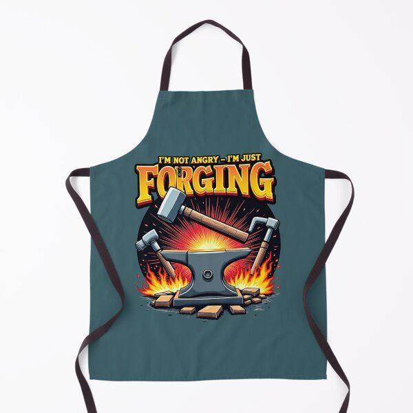 Item preview, Not Angry, Just Forging – Blacksmith Humor Art designed and sold by Timeless Design.