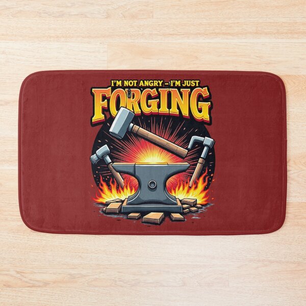 Item preview, Not Angry, Just Forging – Blacksmith Humor Art designed and sold by Timeless Design.