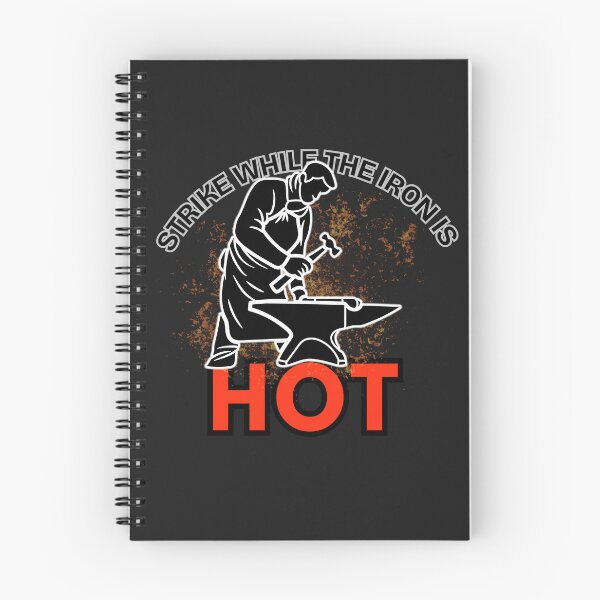 Item preview, Strike While the Iron Is Hot – Blacksmithing Design designed and sold by Timeless Design.
