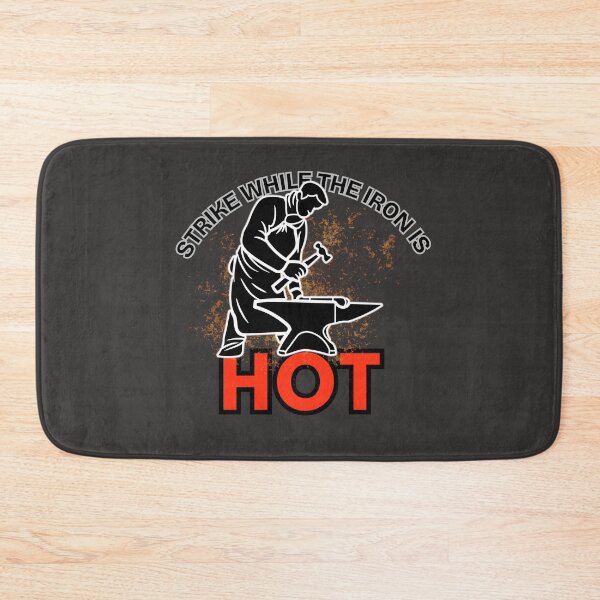 Item preview, Strike While the Iron Is Hot – Blacksmithing Design designed and sold by Timeless Design.