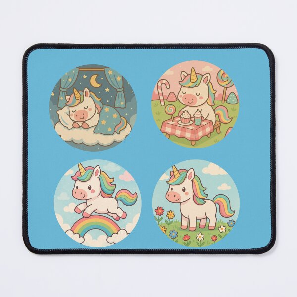 Item preview, Group of Unicorns - Super Cute! (4 to a page!) designed and sold by Fat Cat Merch.