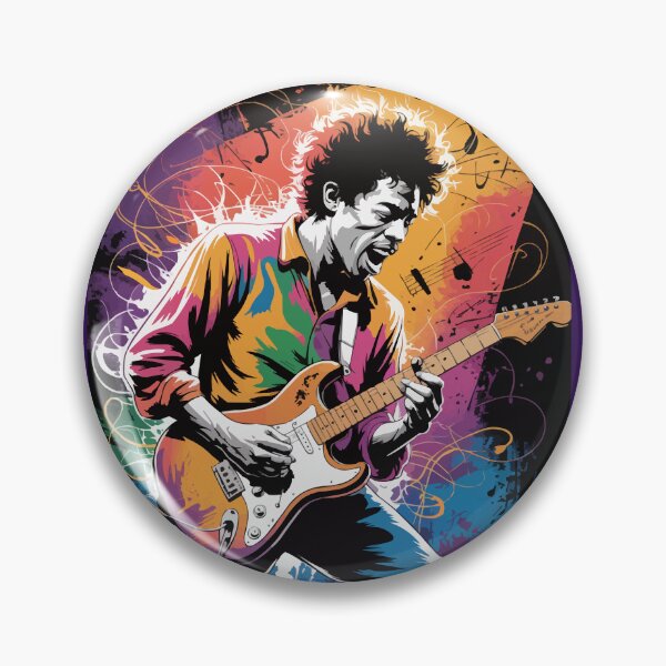 Artikelvorschau, Hendrix spielt seine Musik entworfen und verkauft von Ketique.