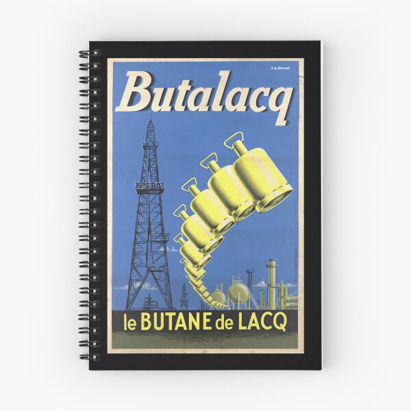Item preview, Vintage Butalacq Butane Gas Poster | Mid-Century Industrial Design | Lacq France Energy Art | 1950s Retro Advertising Print designed and sold by artofuniverse.