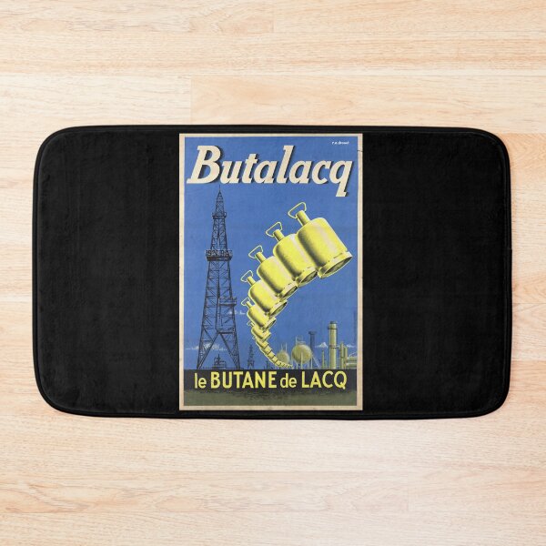 Item preview, Vintage Butalacq Butane Gas Poster | Mid-Century Industrial Design | Lacq France Energy Art | 1950s Retro Advertising Print designed and sold by artofuniverse.