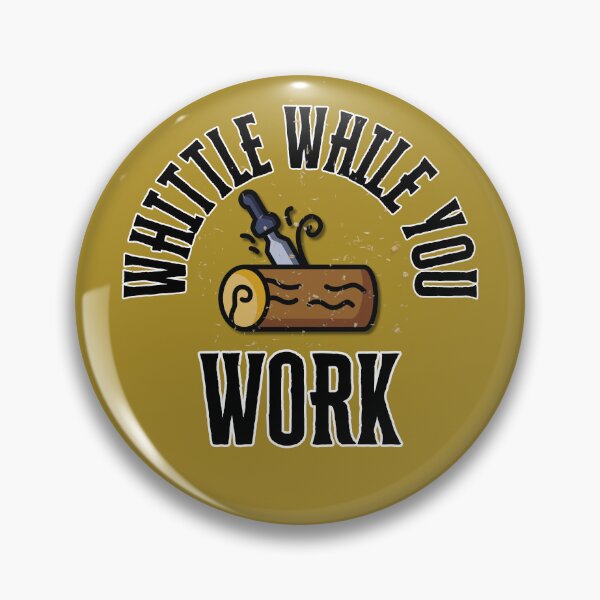 Item preview, Whittle While You Work – Funny Woodcarving Design designed and sold by Timeless Design.