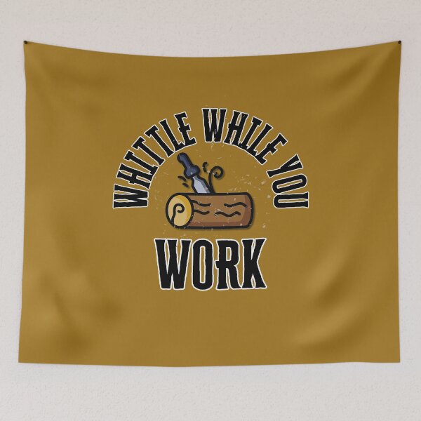 Item preview, Whittle While You Work – Funny Woodcarving Design designed and sold by Timeless Design.