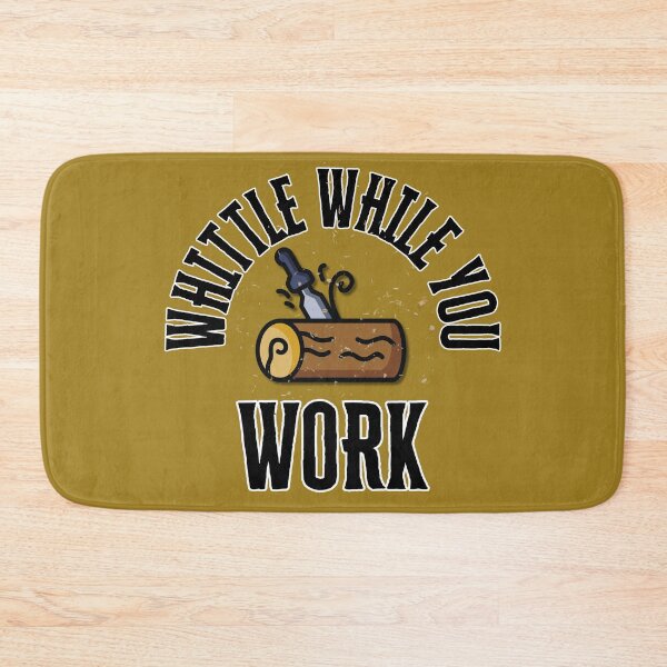 Item preview, Whittle While You Work – Funny Woodcarving Design designed and sold by Timeless Design.