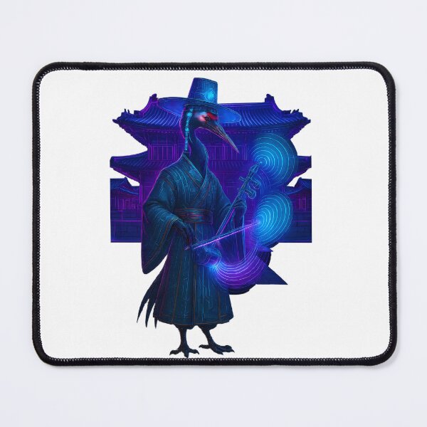Item preview, Cyberpunk Crane Musician in Futuristic Korean Palace designed and sold by JoseOn2200.