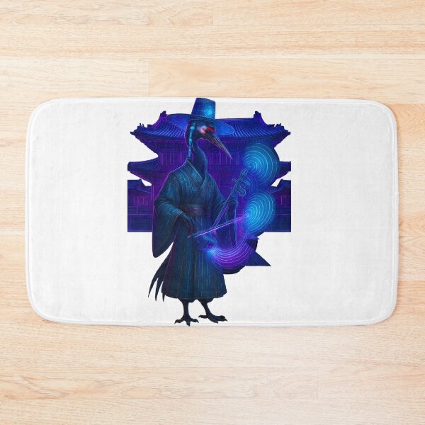 Item preview, Cyberpunk Crane Musician in Futuristic Korean Palace designed and sold by JoseOn2200.