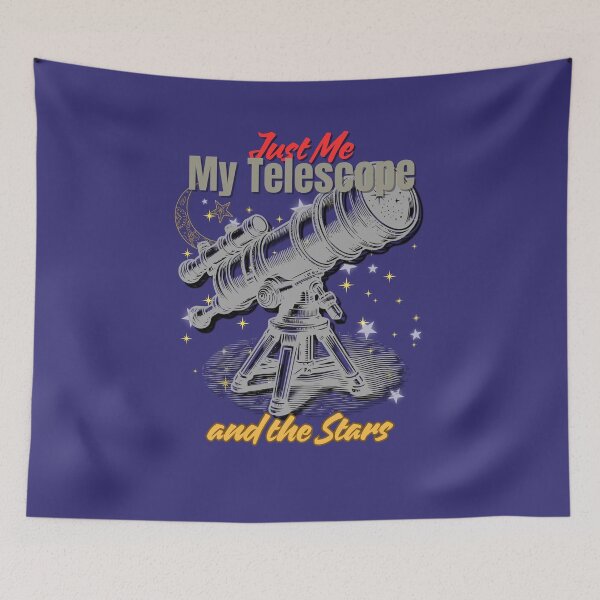 Item preview, Just Me, My Telescope, and the Stars – Stargazing Astronomy Design designed and sold by Timeless Design.