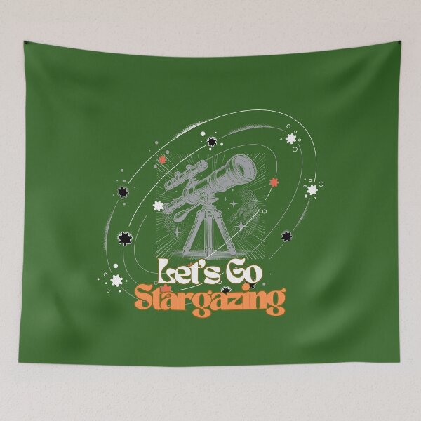 Item preview, Let’s Go Stargazing – Vintage Telescope Night Sky Design designed and sold by Timeless Design.