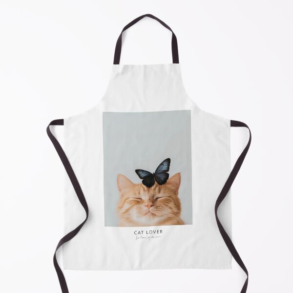 Aperçu de l'œuvre Chat roux et papillon noir créée et vendue par Karen Lee J.