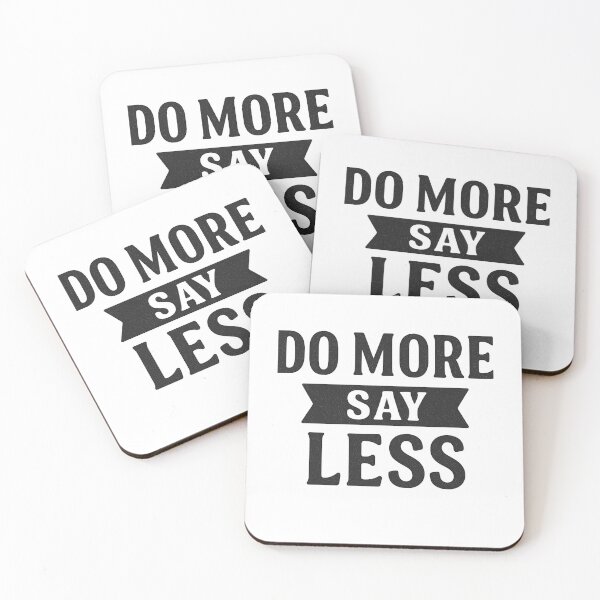 Item preview, Do More Say Less Minimalist Motivational Quote designed and sold by DigitalGemArt.