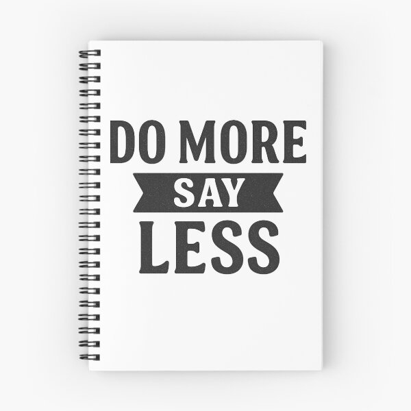 Item preview, Do More Say Less Minimalist Motivational Quote designed and sold by DigitalGemArt.