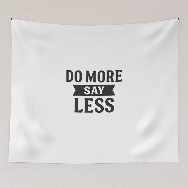 Item preview, Do More Say Less Minimalist Motivational Quote designed and sold by DigitalGemArt.