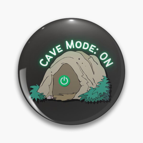 Item preview, Cave Mode: ON – Funny Spelunking Design designed and sold by Timeless Design.