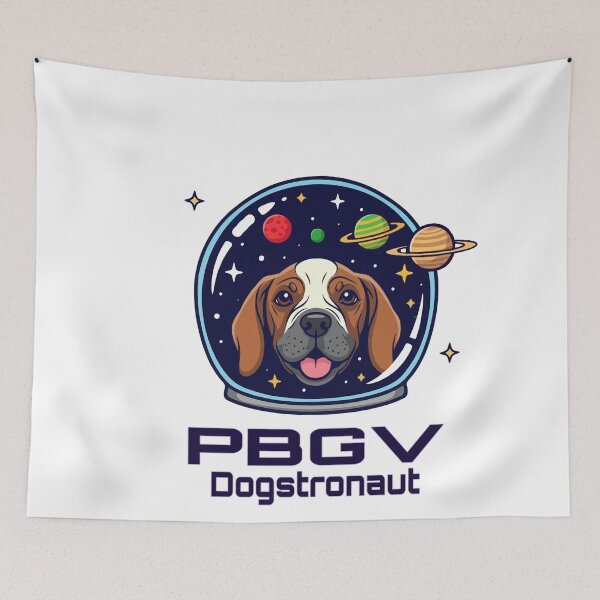 Item preview, PBGV Dogstronaut – Cute Space Dog  designed and sold by The Real Life Symphony.