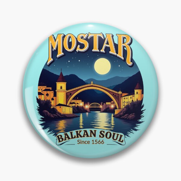 Item preview, Mostar Stari Most – Balkan Soul Night View Design designed and sold by Timeless Design.