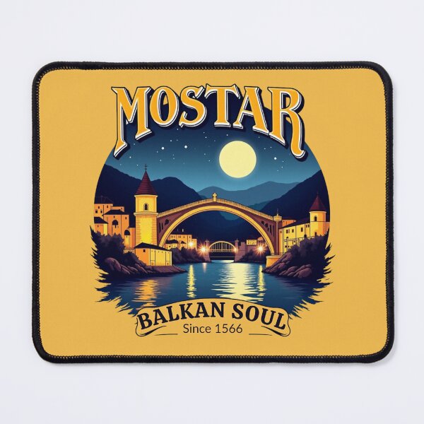Item preview, Mostar Stari Most – Balkan Soul Night View Design designed and sold by Timeless Design.